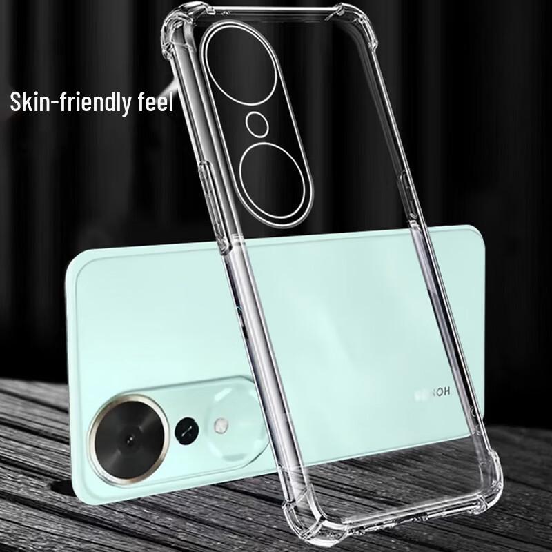 Honor Play 70 Plus Clear TPU Shockproof Phone Case