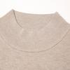 Hengyuanxiang Men's 100% Pure Wool Mock Neck Sweater