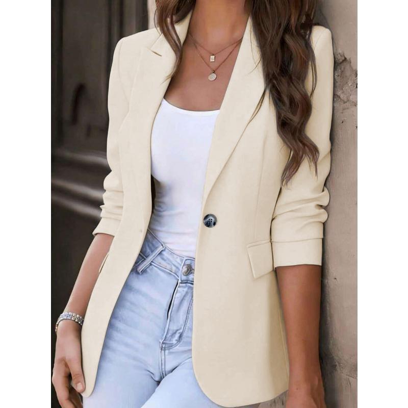 Damen Slim Fit Professionelles Temperament Pendler Design Kleiner Blazer Oberbekleidung