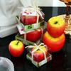 3D Apple Candle Aromatherapy, Christmas Gift Ping An Fruit Christmas Candle Simulation Apple Creative Candle Birthday Gift