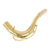 SLADE Tenor Saxophone Bent Neck Brass Gold Plated Tenor Sax Bent Neck with Soft Wood Slice Woodwind Instrument Parts Accessories