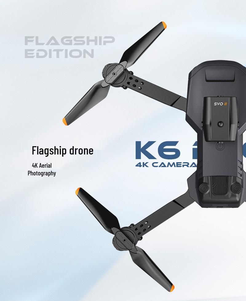 TikTok Drone: K6 Folding Remote-Control Plane with 4K Camera & Four-Sided Obstacle Avoidance.