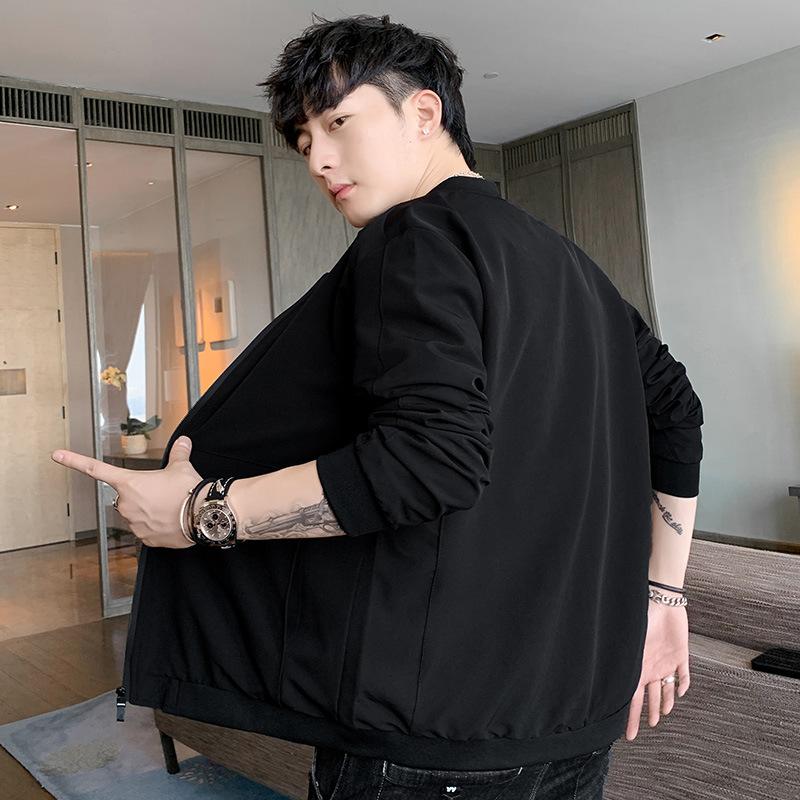 Spring and Autumn New High-end Thin Baseball Collar Jacket Fashion Casual Korean Trendy Men's Jacket