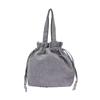 Sifre 2-Way Drawstring Tote Bag 6038 B155 Corduroy Face Gray