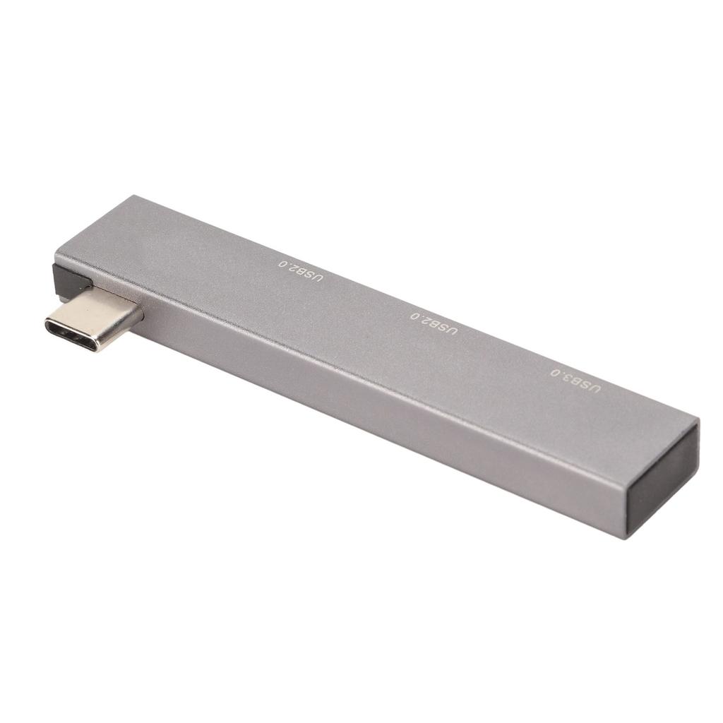 Estación de Acoplamiento 3 en 1 Tipo C a USB3.0 2USB2.0 5Gbps Alta Velocidad Aleación de Aluminio Mini Estación de Acoplamiento