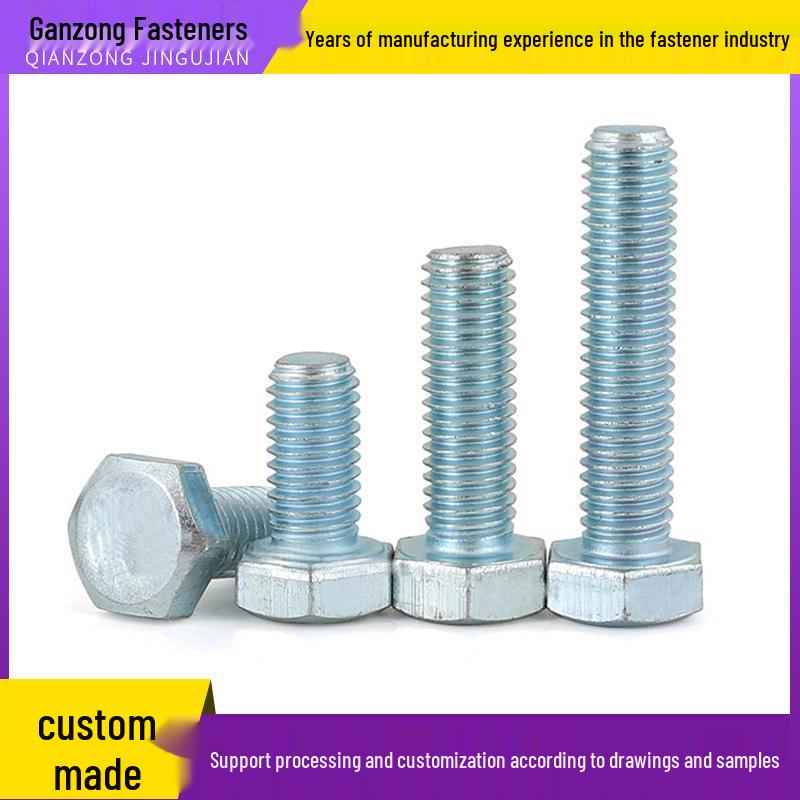 

Electroplated Zinc Hexagon Bolt & Screw - Blue/White Finish 6x60