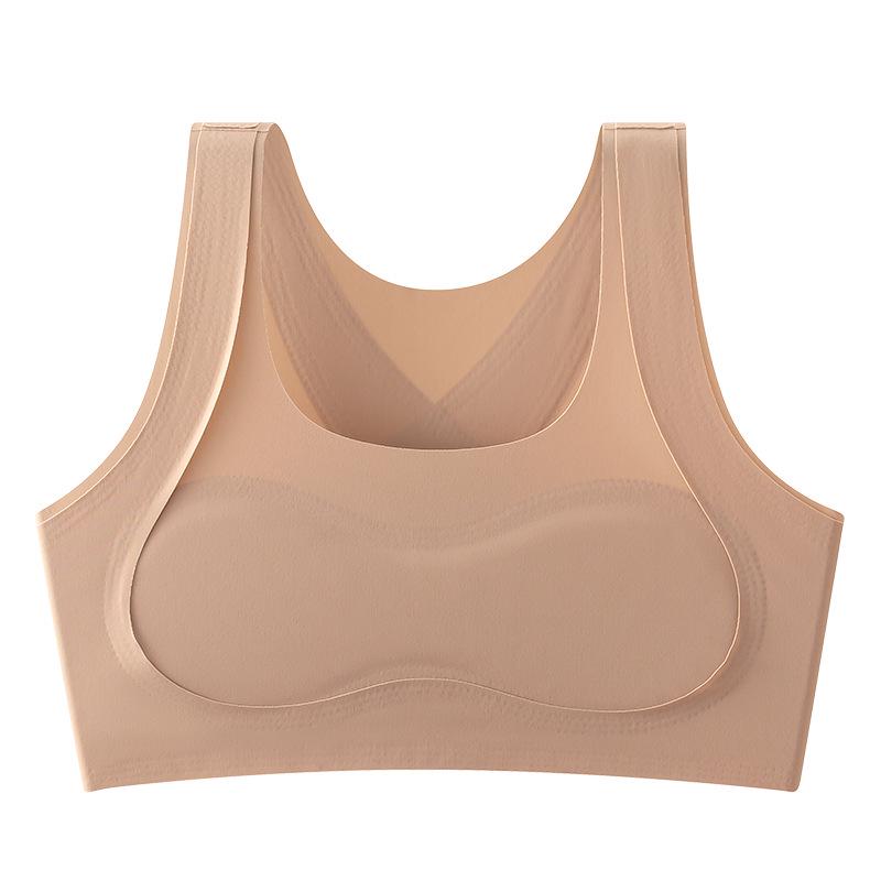 Seamless Shockproof Bra for Developing Girls: Anti-Hunchback and Anti-Indentation Sportswear for Junior and High School