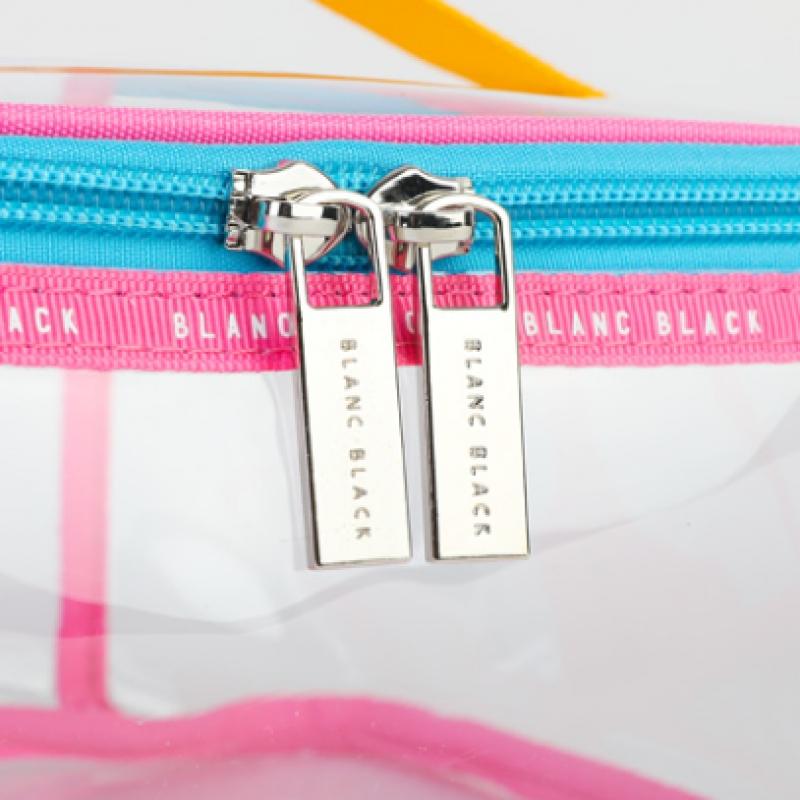 Blancblack Color Pop Vivid Square Transparent Multi Use Water Play Pouch