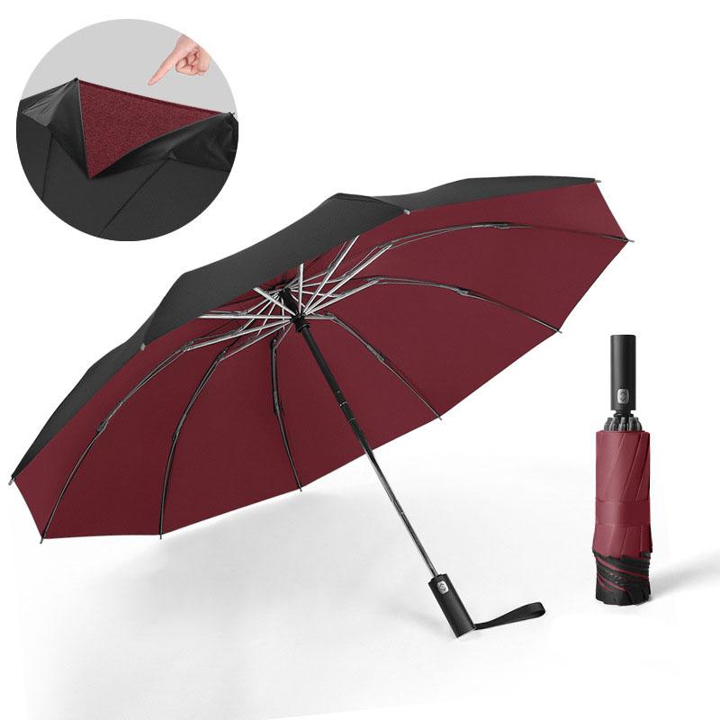 2020 Hot 10k Automatic Inverted Umbrella/Travel Portable Windproof  Anti-UV Folding Umbrellas Rain For Men Women  Male Parasol