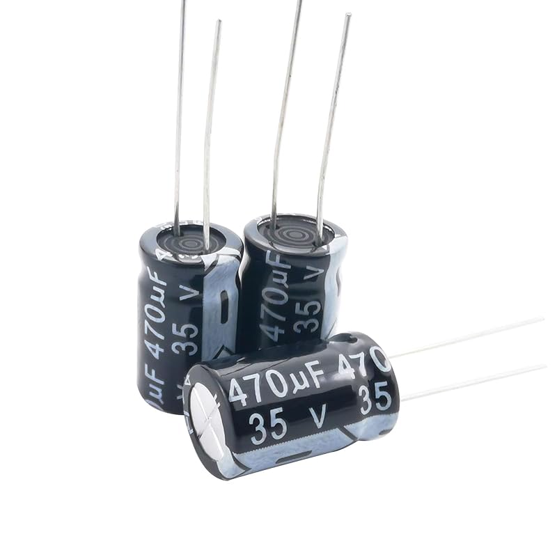 YUNGUI 10pcs 2200uF 25V Capacitor,13x25MM ±20% Electrolytic Capacitors 25V, 2200uf Aluminum Capacitors High Frequency Industrial Electrical