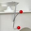1 Pc Hook Behind The Door Cream Wind No Punching Required Originality Hook Iron Practical Cream Color Storage Coat  Hat Hook