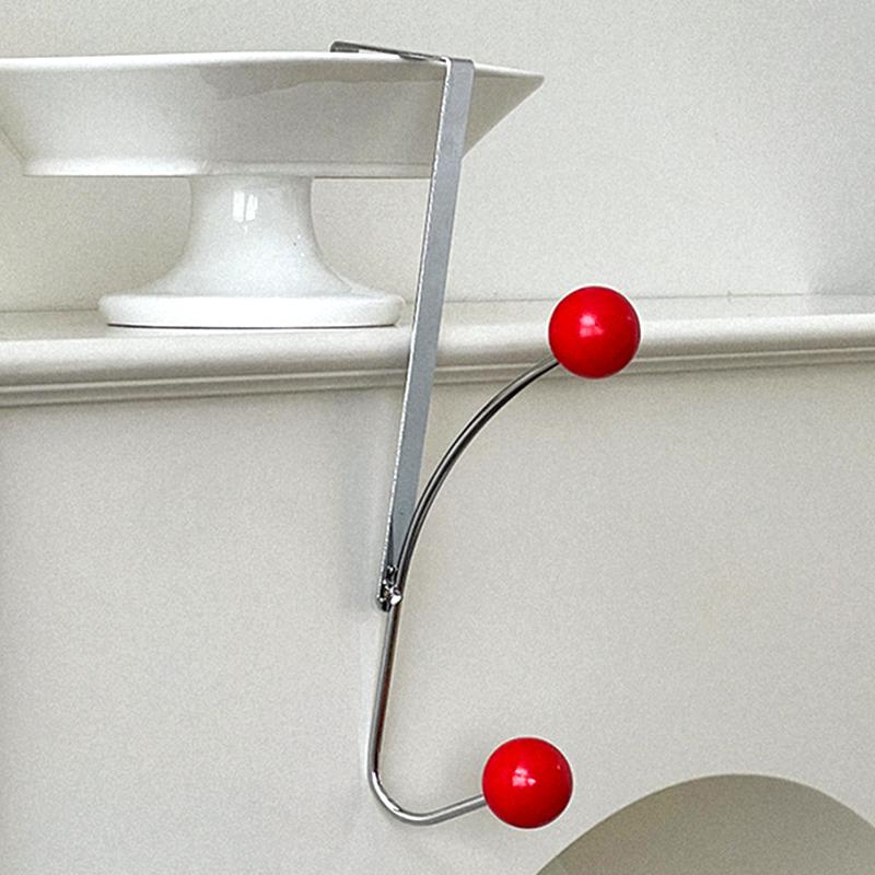 1 Pc Hook Behind The Door Cream Wind No Punching Required Originality Hook Iron Practical Cream Color Storage Coat  Hat Hook