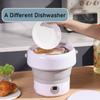 Space Saving Foldable Miniature Dishwasher Small Dishwashing Machine for Small Kitchens Dishes and Vegetables Cleaner