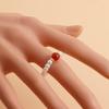 Europe, America, Bohemian Colorful Natural Stone Imitation Pearl Ring Does Not Fade Niche Design Advanced