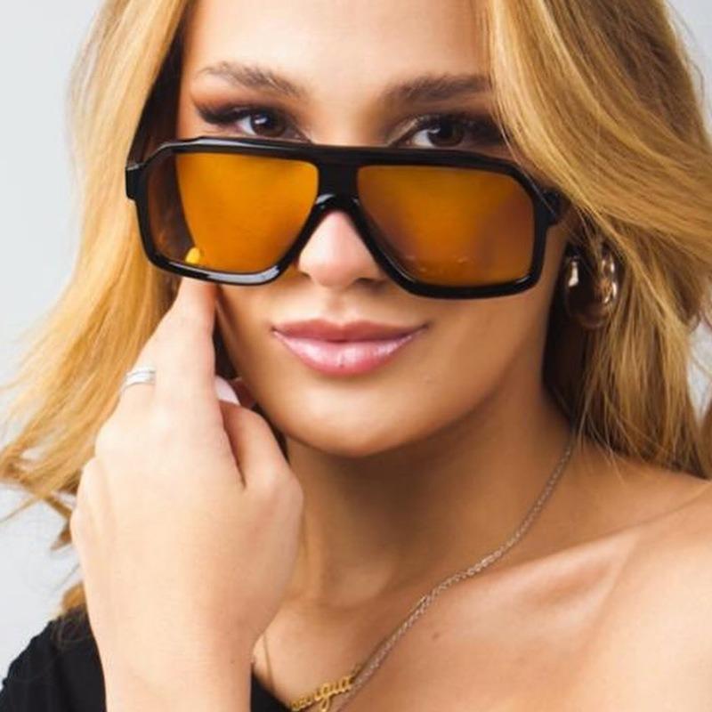 Large Frame Pilot Toad-Shaped Sunglasses High-End Outdoor Sports Fashion Sunglasses Personality Beach Vacation Sunglasses Women