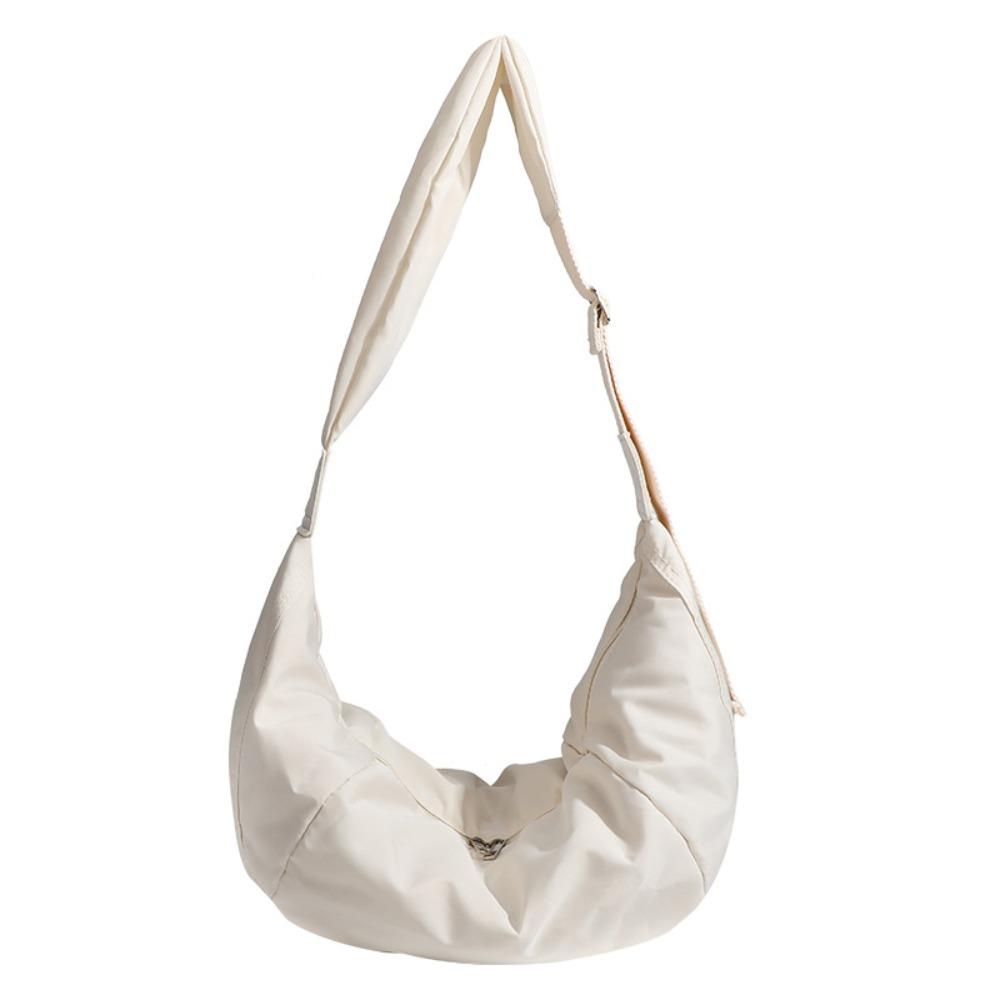 New Large Capacity Down Crossbody Bags Versatile Lightweight Shoulder Bag Casual Simple Dumpling Bag For Women Men
