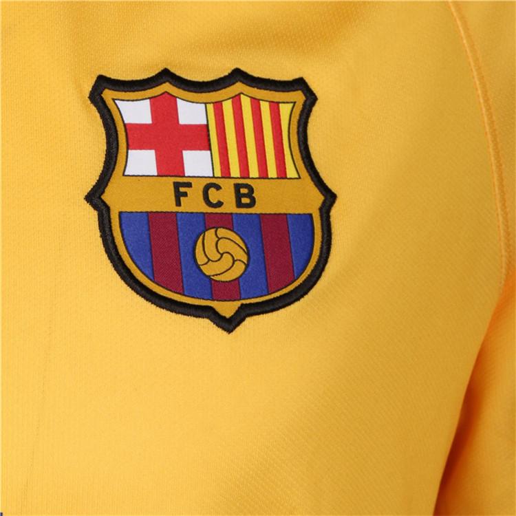 Nike Fotbalový dres FC Barcelona Vapor pro hosty, edice pro fanoušky, sezóna 2019/20, pánská trička, žlutý AJ5531-728