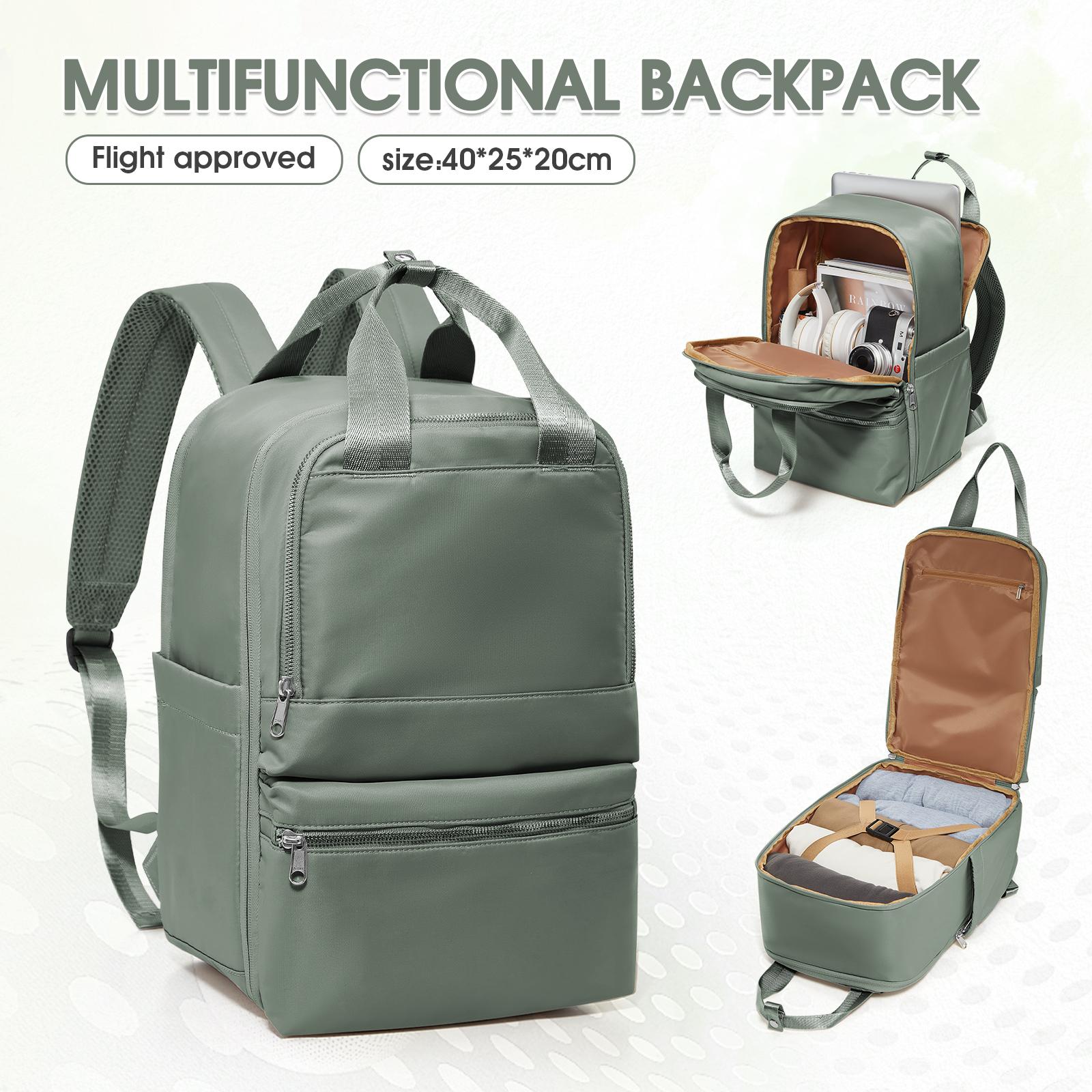 

Ryanair Ручная кладь 40x20x25 Дорожный рюкзак, Рюкзак для колледжа для девочек, Женский рюкзак для ноутбука, Модный женский рабочий рюкзак зелёный