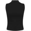 Skinni Fit Womens/Ladies High Neck Crop Sleeveless Vest Top