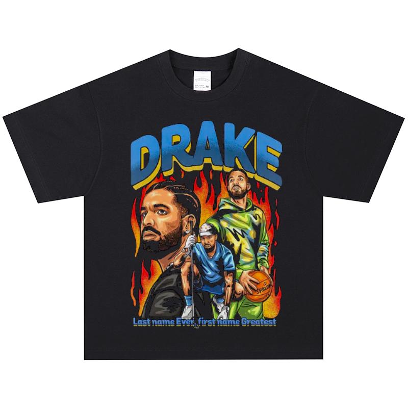 Drake T-Shirt, Soft Fabric Casual Daily Wear M