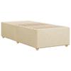 Bed Frame without Mattress Cream 80x200 cm Fabric
