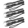 MODOAO 3pack Super Bright Flashlights High Lumens LED Flashlight with Zoomable Beam - Mini Flashlights for Camping, Hiking, Dog Walking - Powerful