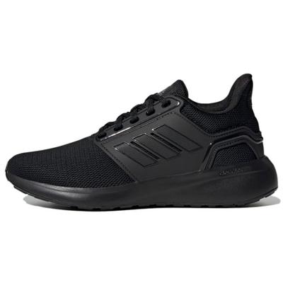 EQ19 Fabric Abrasion Resistant Breathable Low Top Running Shoes Unisex Black H02046