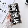 Retro Vintage License Plate Soft Phone Case For Xiaomi Redmi Note 14 15 Pro Plus 13 12 11S 11T 5G 10 9S 9 Plating Anti-Fall Fund