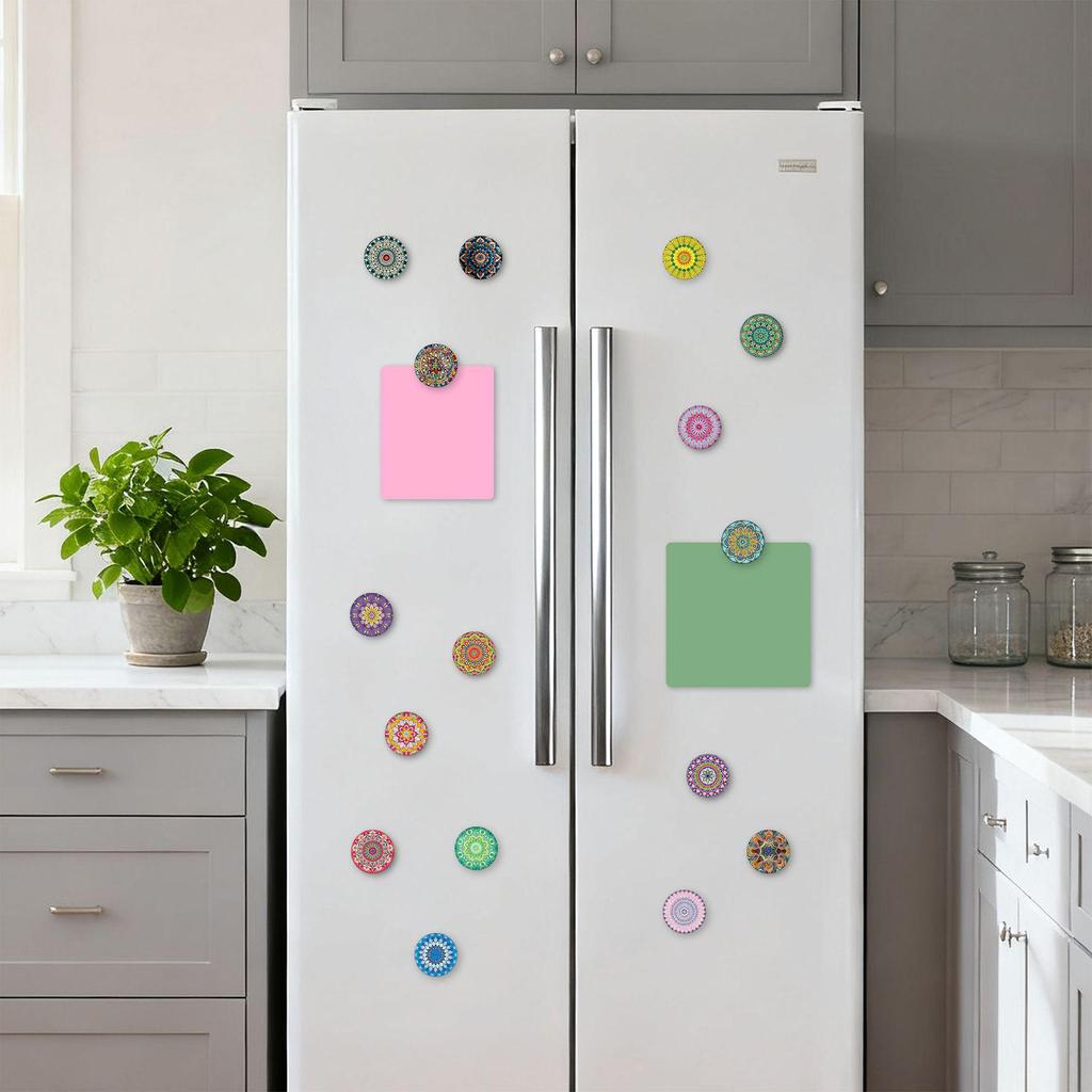 Mandala Pattern Soft Magnetic Fridge Magnet - Glass Decorative Sticker
