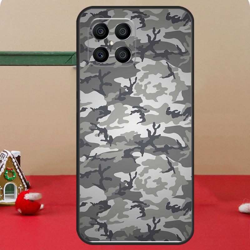 Army Camo Camouflage Case For Honor Magic 8 5 6 7 Lite Honor 400 Pro 200 70 90 X8c X8b X9a X9b X9c X9d Win Cover