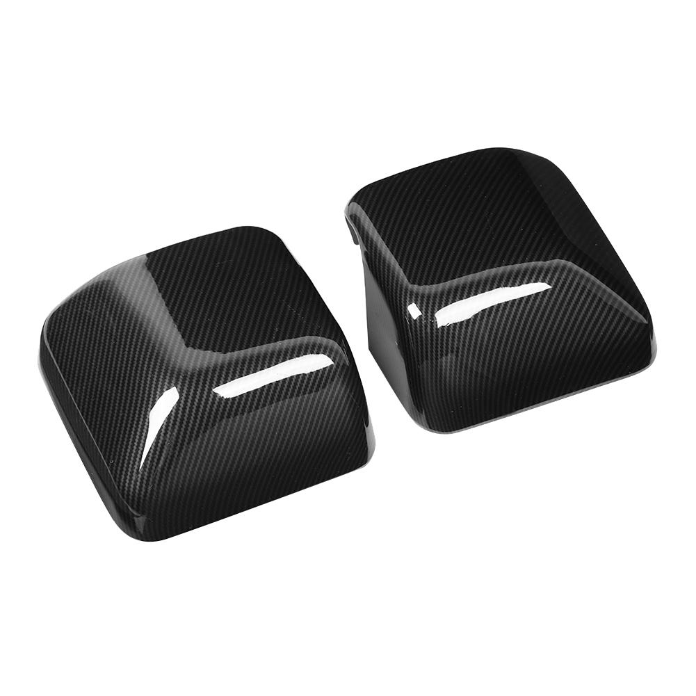 2pcs Side Wing Rear Mirror Protector Rearview Cover Trim Fits for   JL 2018+(Carbon   )