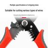 Multi-Functional Electrician's Wire Stripper & Cable Cutter, 65 Manganese Steel, 8-Inch