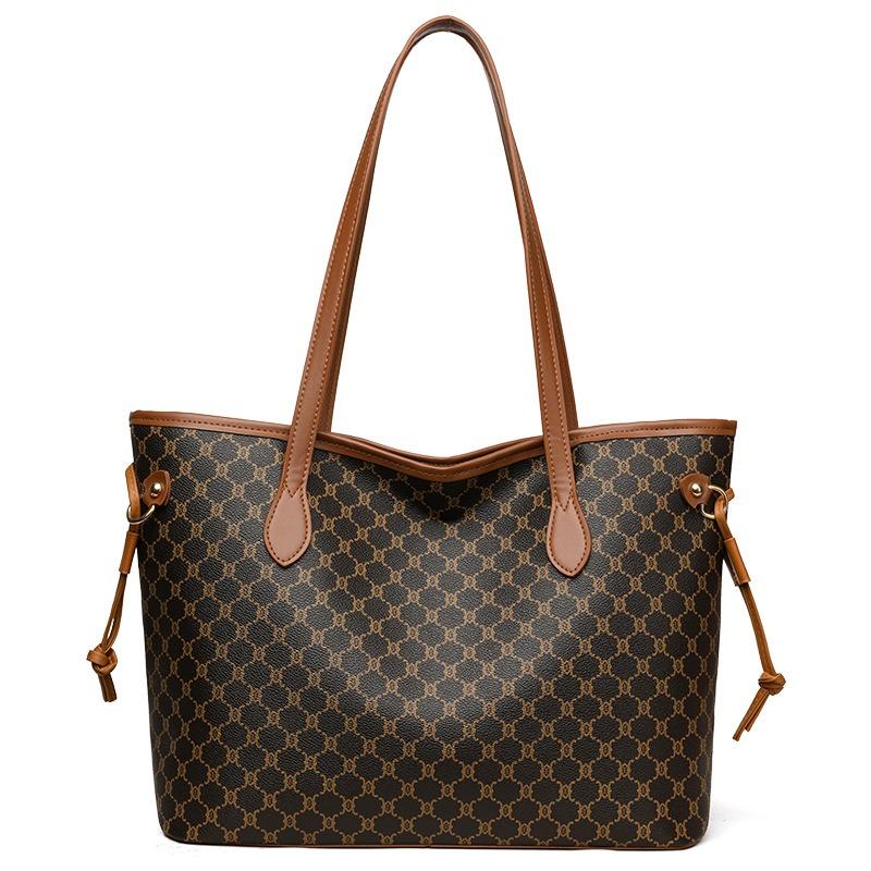 Bolso de mano de cuero suave para mujer con patrón geométrico, bolso tote de gran capacidad, portátil, diseño de moda