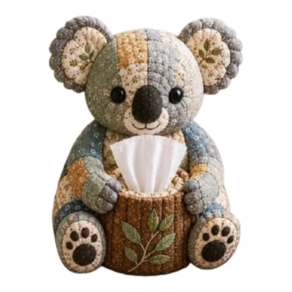 Patchwork Design Tissue Box DIY Kit Pre-Cut Fabric Handmade Tissue Holder For Bedroom Decor