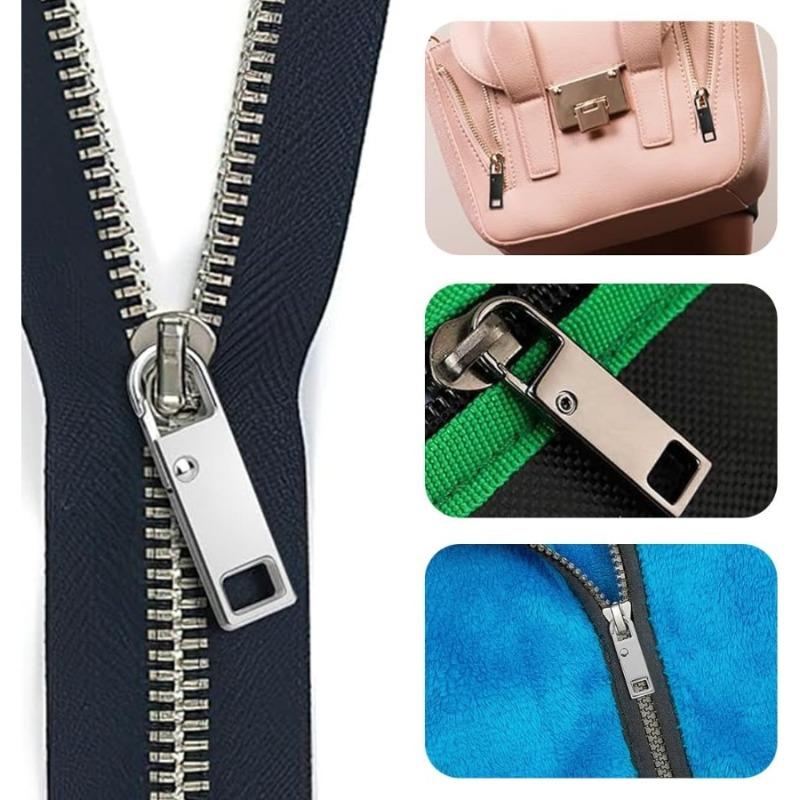 2pcs Detachable Zipper Pull, Replacement Zipper Accs For Jeans & Backpack, Sewing Tools.Replace Zipper Components