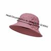 Wide Brim Bow Fisherman Hat Button Cloth Material Bucket Hat All-matching Design Thin Elderly People's Large Brim Cap Travel