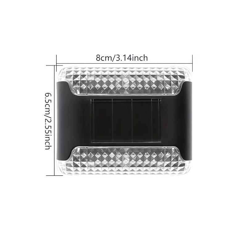 2/4/8pcs Solar Wall Lights with Amorphous Up/Down Design - Outdoor Landscape Lighting for Garden, Courtyard, Night Use