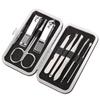 8-Piece Portable Leather Nail Clipper & Manicure Set