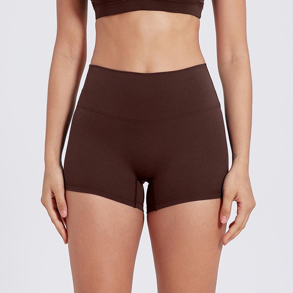 Shorts de Yoga Taille Haute Contrôle du Ventre pour Femmes - Push-up Pêche, Tissu Brossé, Longueur Trois-Quarts pour la Course à Pied et le Fitness