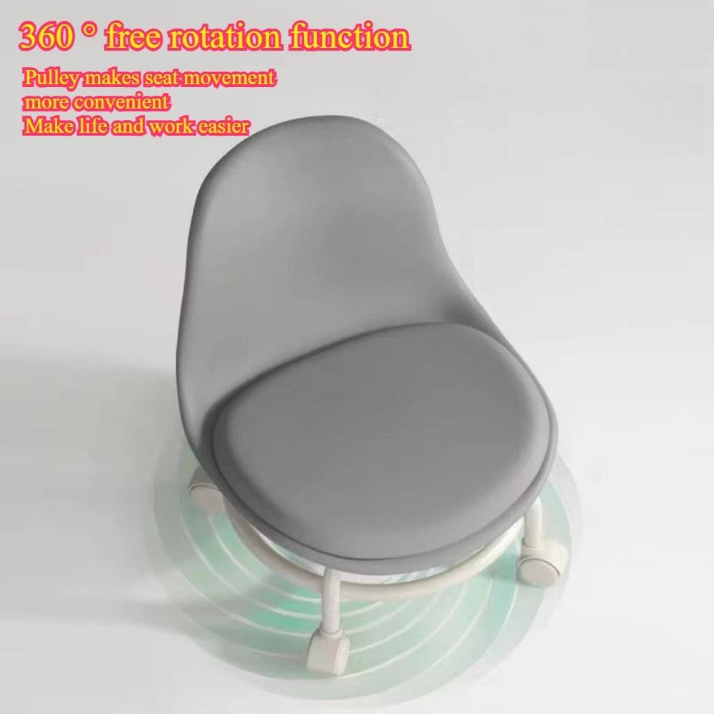 Universal Wheel Small Stool Children's Walking Sliding Stool Multifunctional Pulley Low Silent Anti Slip Waterproof Low Stool