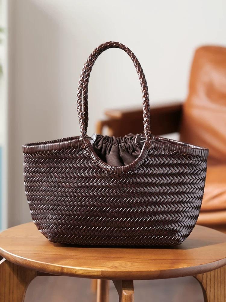 Genuine Leather Cowhide Tote Composite Bags