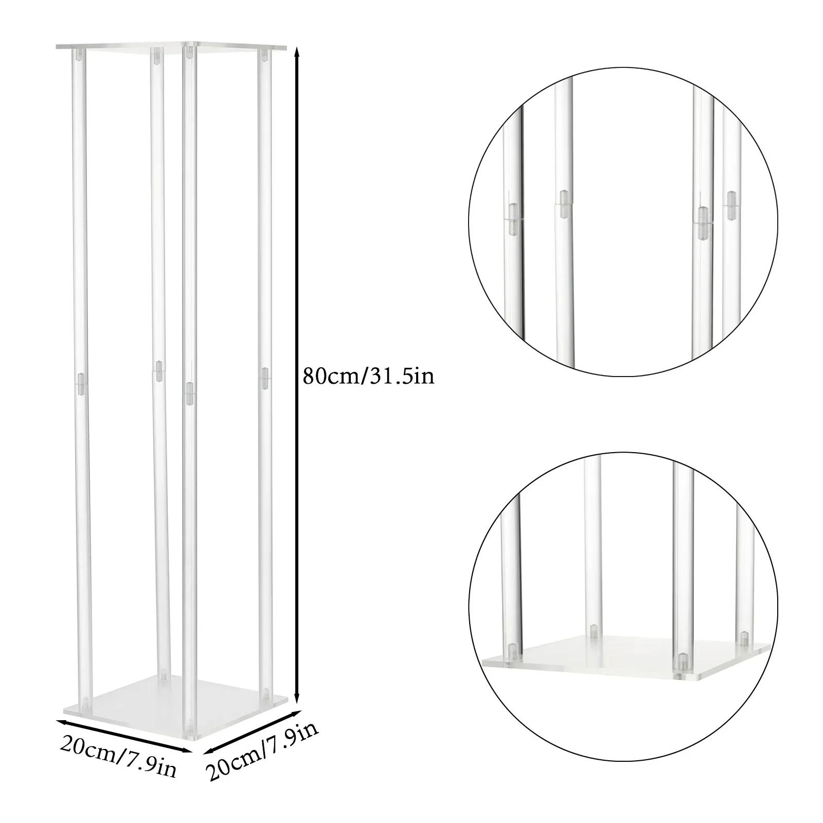 

Table Home Garden Ornaments Festive Supplies Plant Holder Nordic Style Transparent Acrylic Flower Pot Stands белый