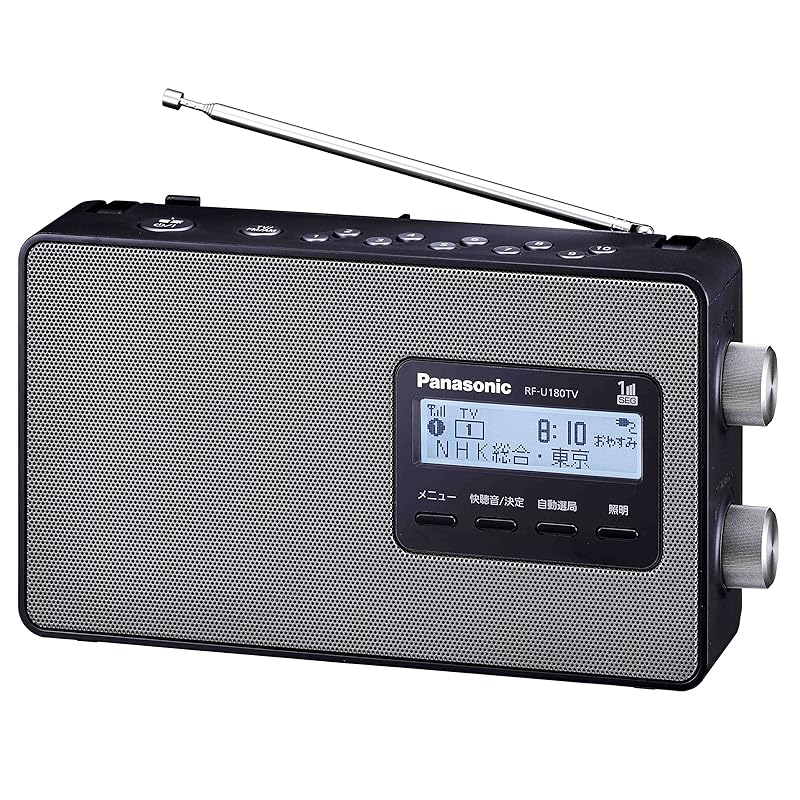 

panasonic radio FM/AM/One Seg TV audio 3 bands Wide FM compatible black RF-U180TV-K