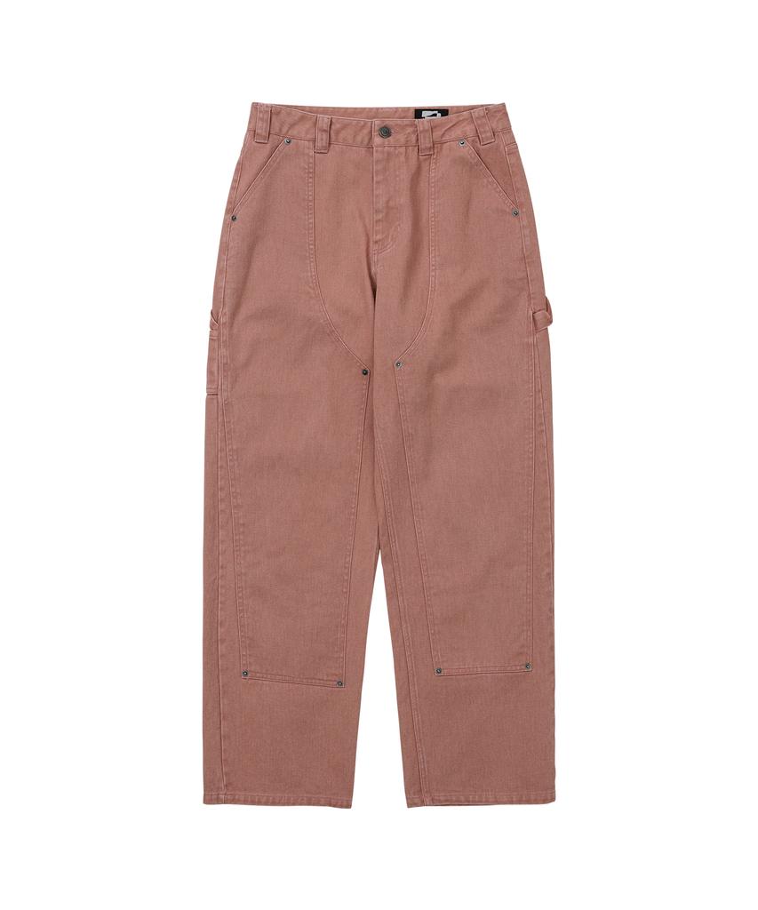 WELLBEING EXPRESS Washed Carpenter Pants Dusty Pink