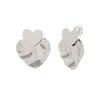 New Metal Heart-shaped Earrings Stylish Mosquito-repellent Holder Without Ear Holes Ear Clips