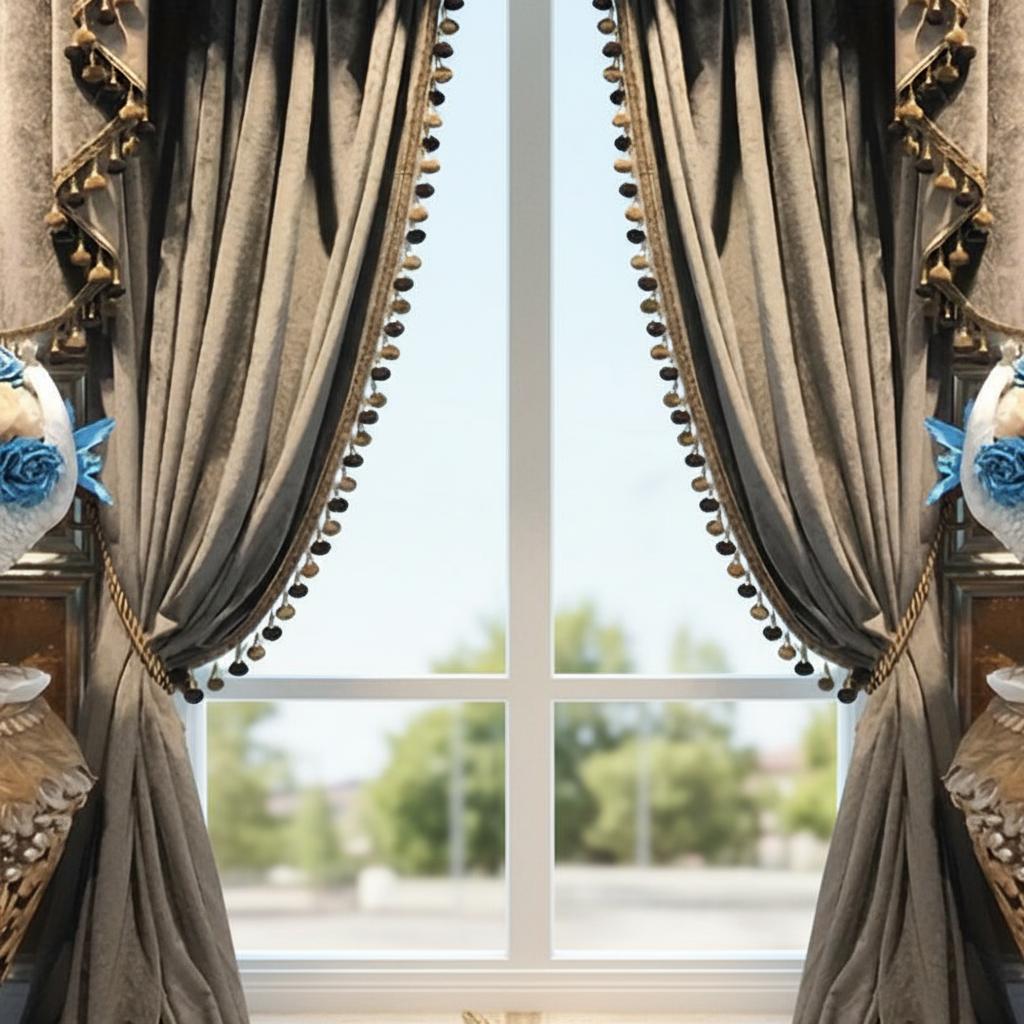 

2 шт. Стиль Простой Роскошный Однотонный Гостиная Спальня Солнцезащитные Бархатные Шторы, Блэкаут Драпировка, Аксессуары в комплект не входят 51.1inchx104.3inch&Grommet Top темно-серого