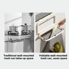 No-Drill Folding Trash Bag Holder Plastic Plastic Bag Holder Garbage Bag Holder  for Kitchen