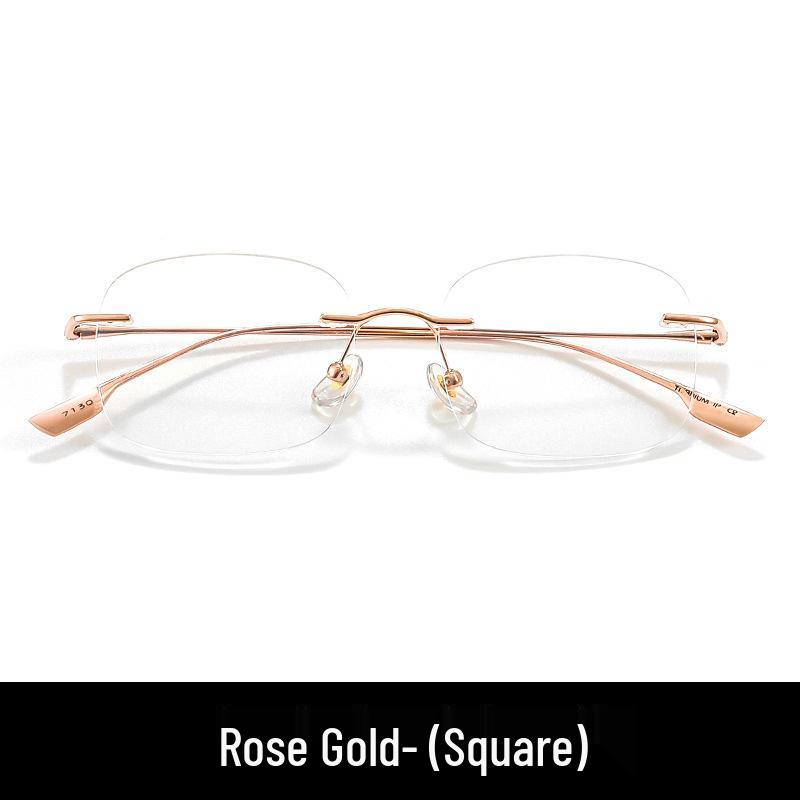 

Allow Me to Shine Zhao Lusi Style Ultra-Light Frameless Anti-Blue Light Women s Myopia Titanium Glasses 71301.