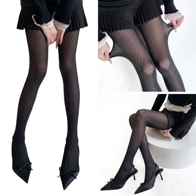 Women's Patterned Tights Vintage JK Pantyhose Tights Students Girls Pantyhose Sheer Tights Thigh High Stockings