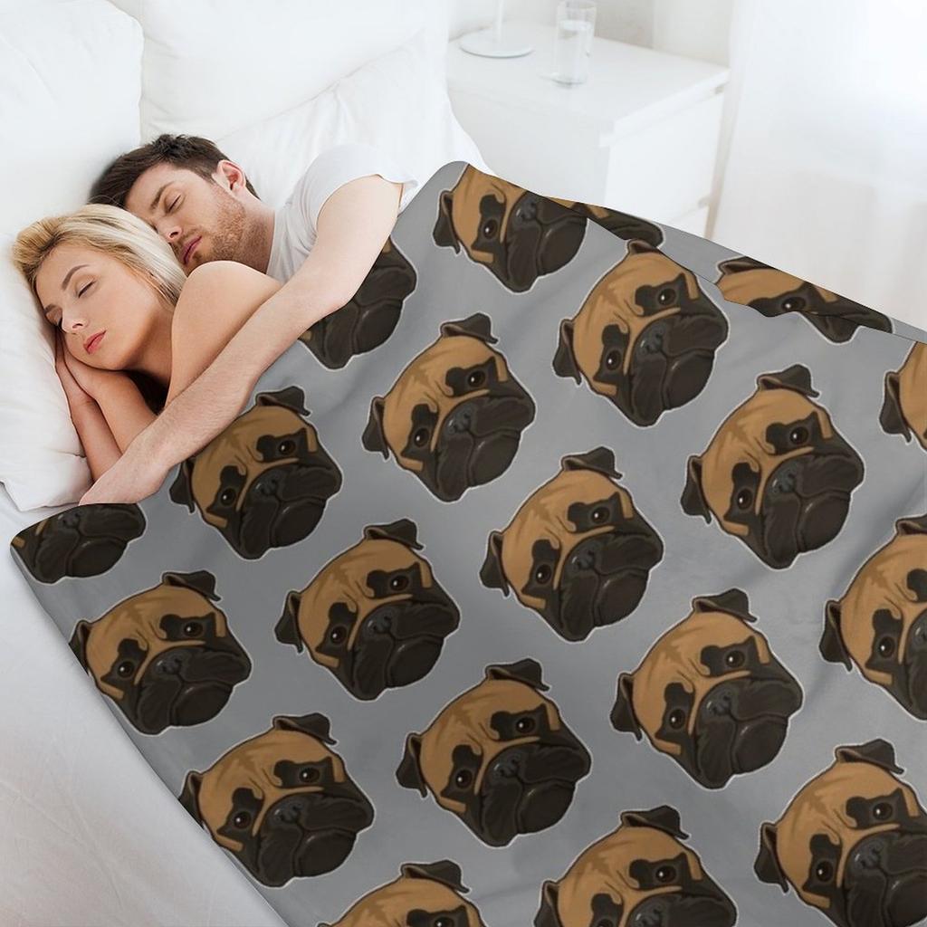 Bull Mastiff Dog Throw Blanket Cute Bed Bed Plaid Baby Blankets